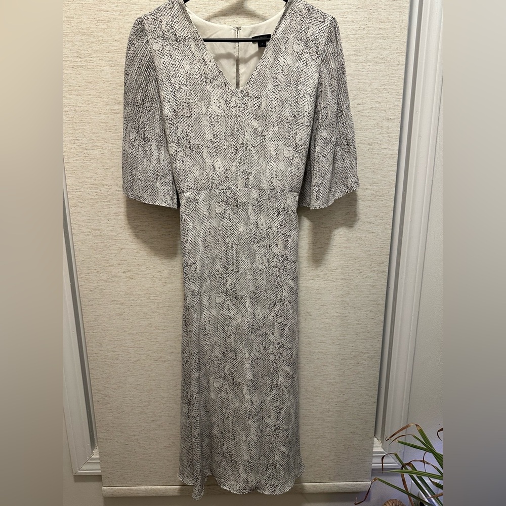 Ann Taylor Snake Print Midi Dress